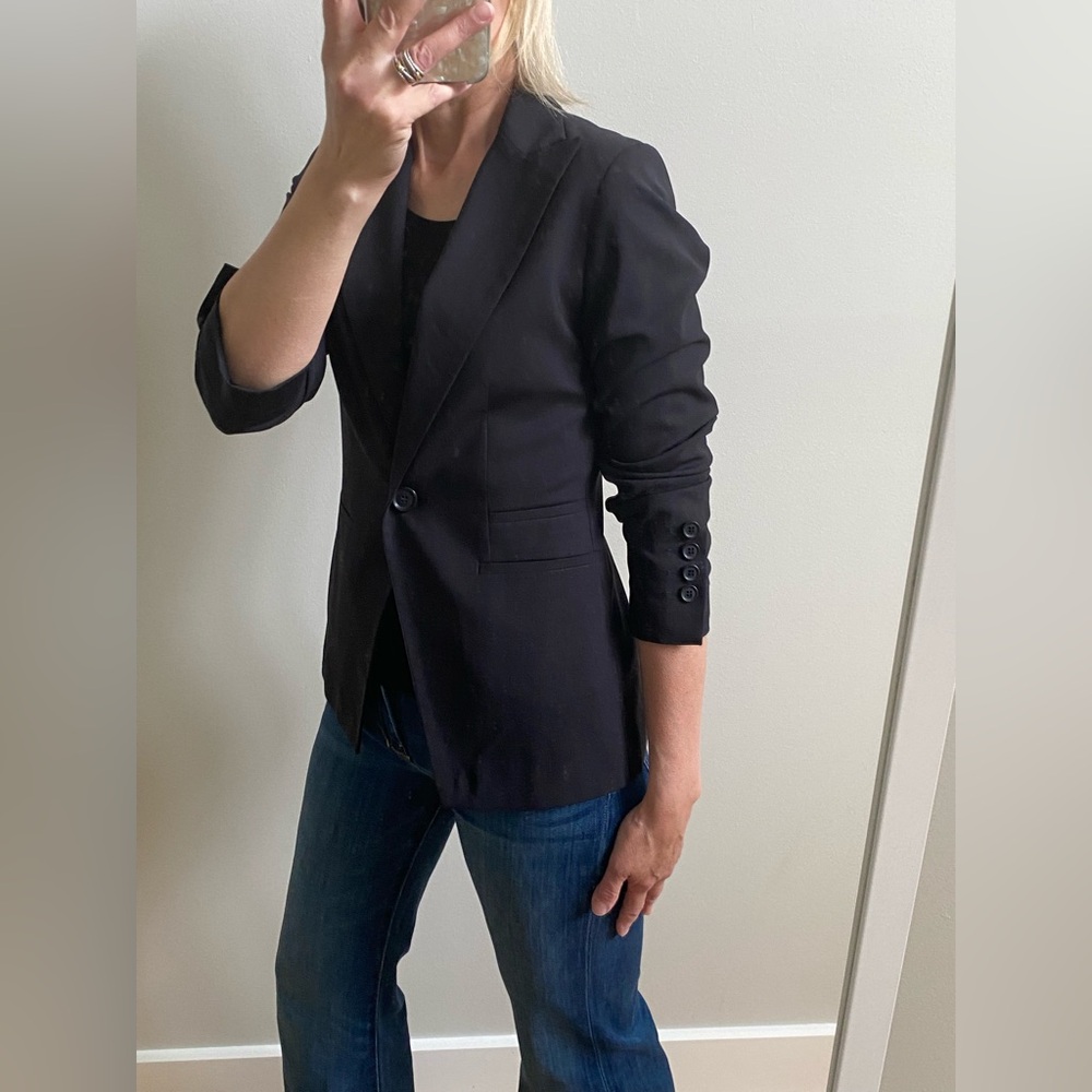 Black Teenflo Fine Wool Blazer in EUC - Picture 6 of 10